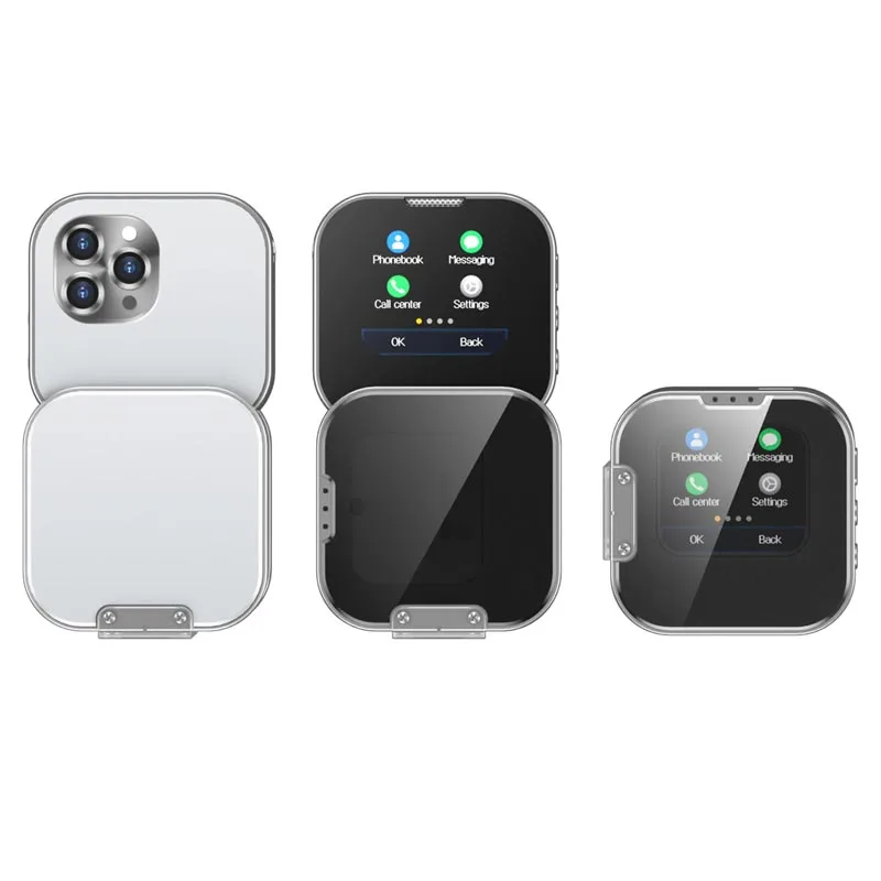 New I19 Rotate Mini Mobile Phone Flashlight Slider Cell Phones Dual SIM Standby Small Size Touch Screen Mobile Phone Pack of 5