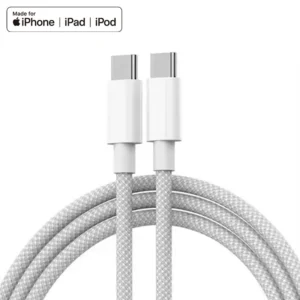1m PD 60w 480mbps Usb C to Usb C Fast Charging Nylon Braided USB 2.0 Type C Data Fast Charging Cable for Iphone15 16