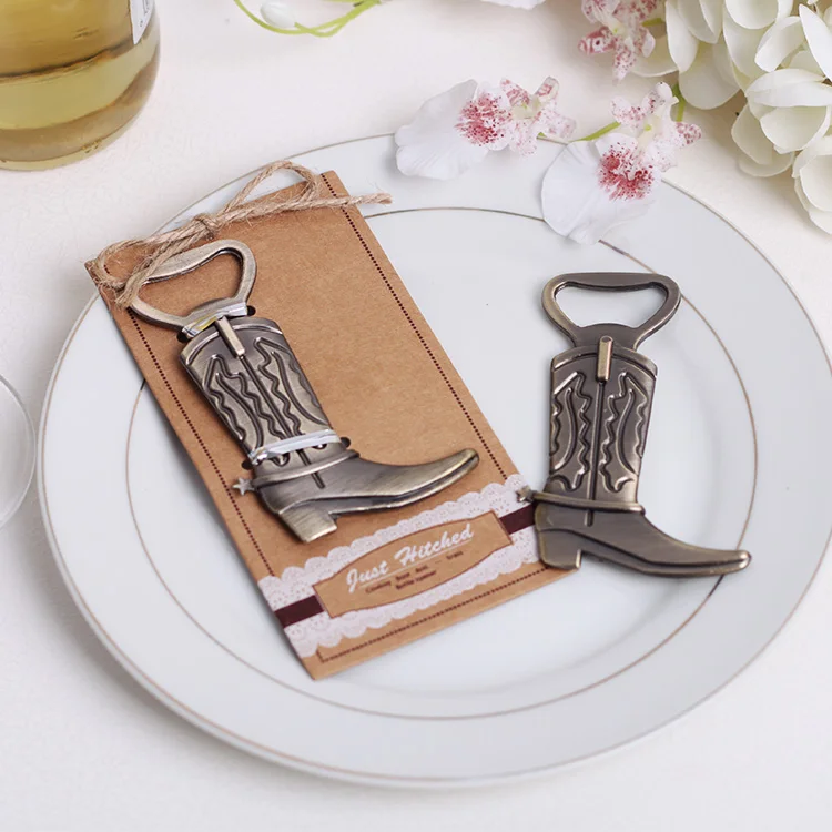 Factory Creative Cowboy Boots Beer Bottle Opener Novelty Metal Crafts Wedding Party Door Small Gifts Wholesale Pack of 10 - Image 2