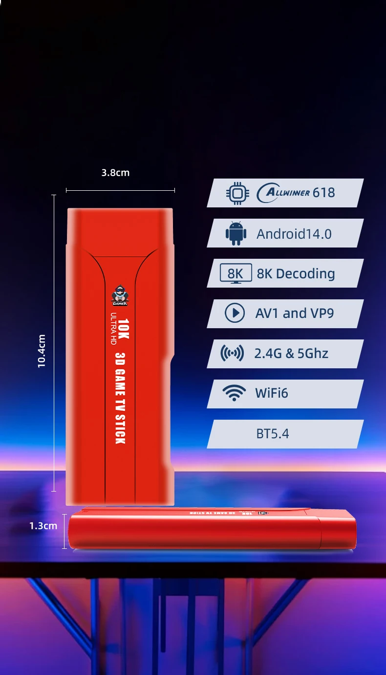 16GB G1 Video Game Stick 30000 Video Game Console 5G/6G Dual Wifi Dual Wireless Controller Video Game Stick Pack of 2 - Image 3