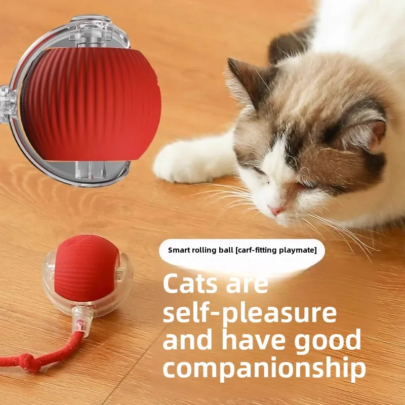 Wholesales Intelligent Interactive Cat Teaser Ball Self-Rotating Rolling Ball for Indoor Cats Training and Playing Pack of 50 - Image 3