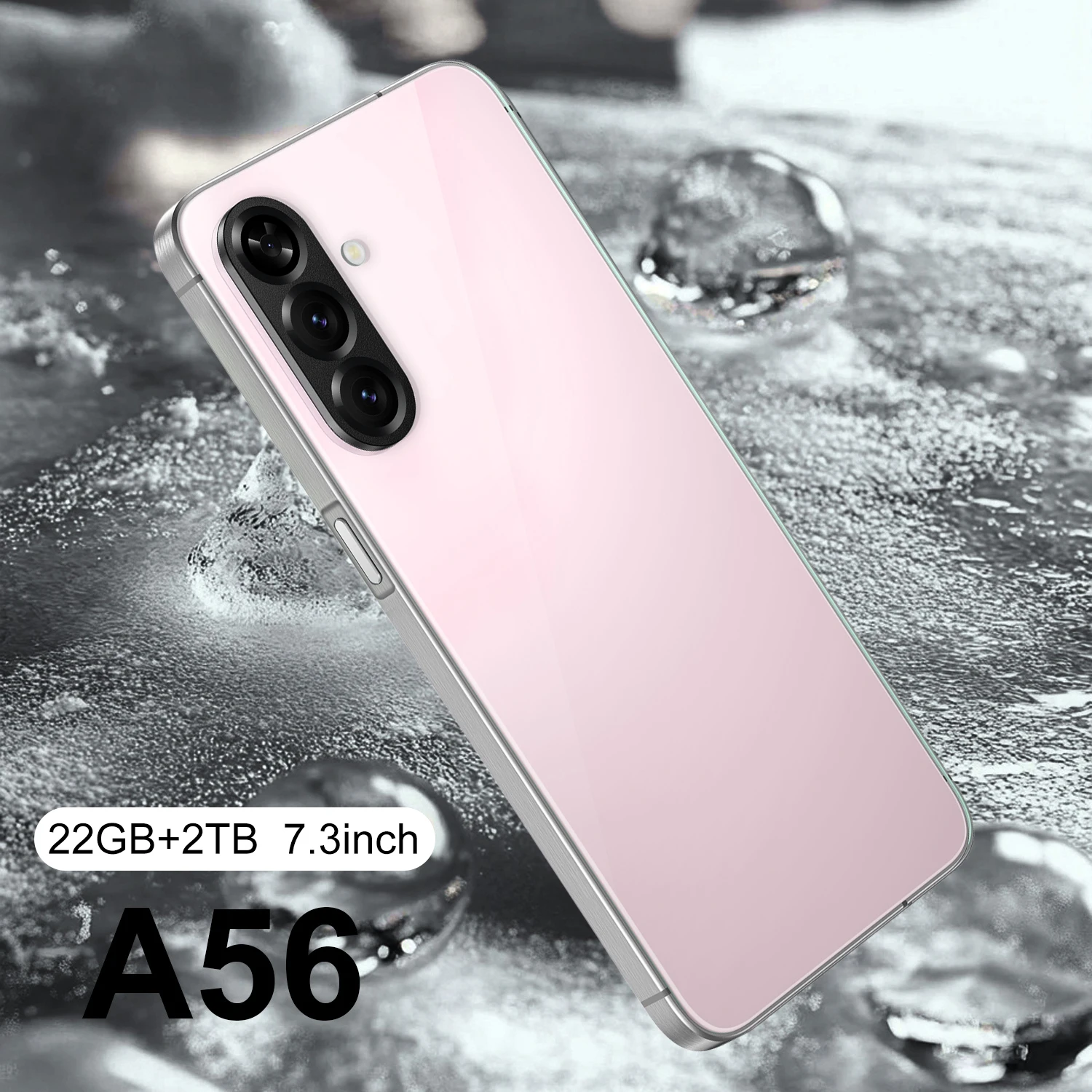 Bezel-Less Look 16G+1TB 5G Smartphone A56 New Mobile Phone 7.3inch Large-Screen 108MP 144Hz Big Screen Global Cell Phones - Image 3