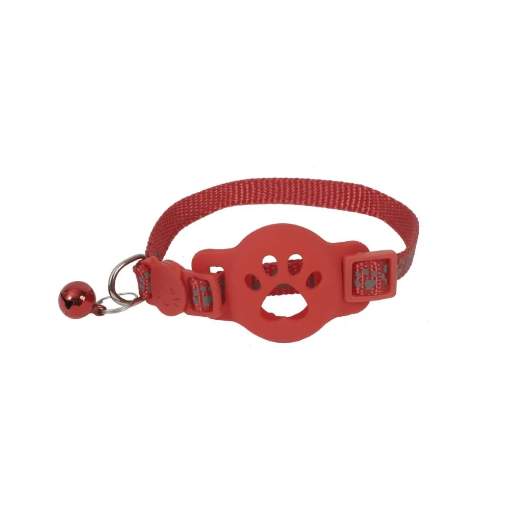 Reflective Cat Collar with Bell Suitable for Apple Airtag OEM ODM Supplier Customizable Pet Accessories Pack of 2 - Image 2