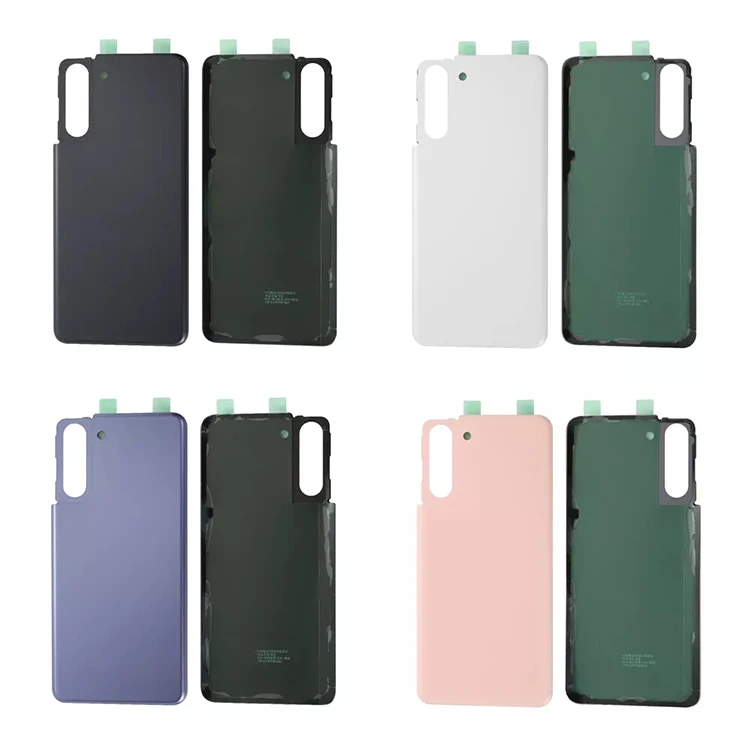 Battery Cover Black White Purple pink for Samsung Galaxy S21 5G Phone Back Housing+Rear Camera Lens Replacement Pack of 40 - Image 2