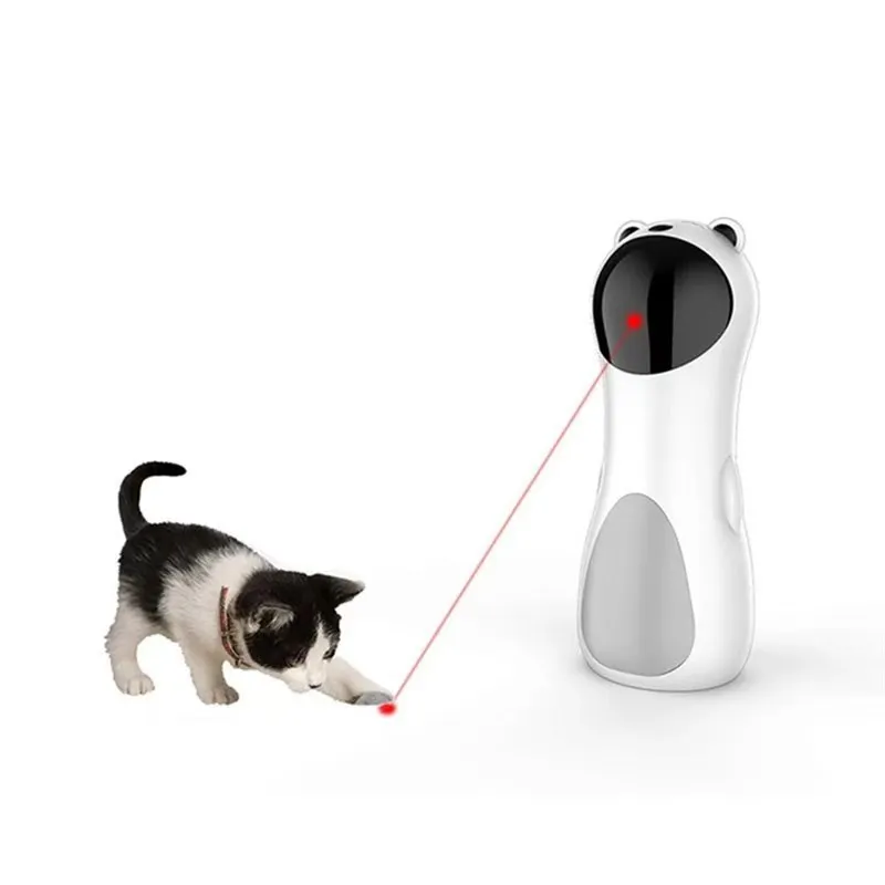Upgrade Automatic Boredom Buster Cat Laser Toy Rechargeable Interactive Real Random Trajectory Pointer Simple Style New Pack of 2 - Image 4