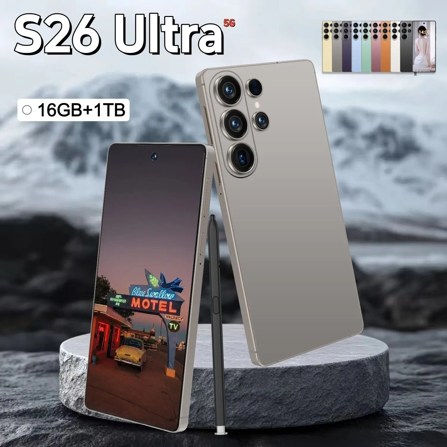 Best Choice S26 Ultra 5G Smartphone 16GB RAM 1TB Storage Camera Unlocked Android Mobile Phone with Face ID Fingerprint Dual SIM - Image 2
