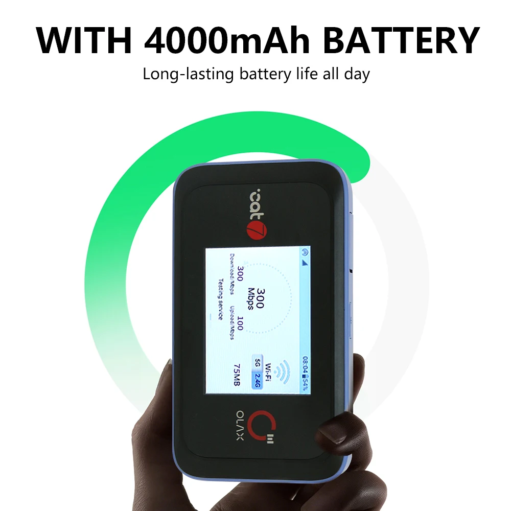 Global Version OLAX MT60 Dual Band 2.4G & 5.8G Cat7 with 2 Antennas Esim Wifi Router LTE 4G Pocket Mobile Routers Pack of 2 - Image 4