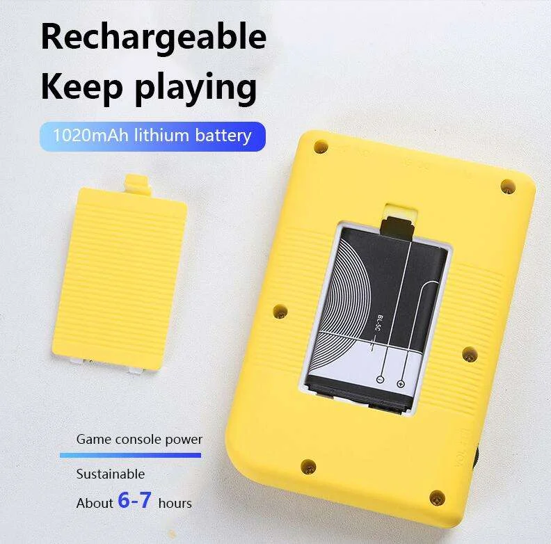 Hot Retro 3" Big Screen Gaming Console Retro Mini Handheld Game Box Console With 400 Games in 1 Game Player- Mini 8bit Gameboy Pack of 50 - Image 3