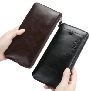 OEM Billeteras Hombres Cell Phone Soft Male Wholesale Designer Purse Wallet Men Long Leather Luxury Pack of 10