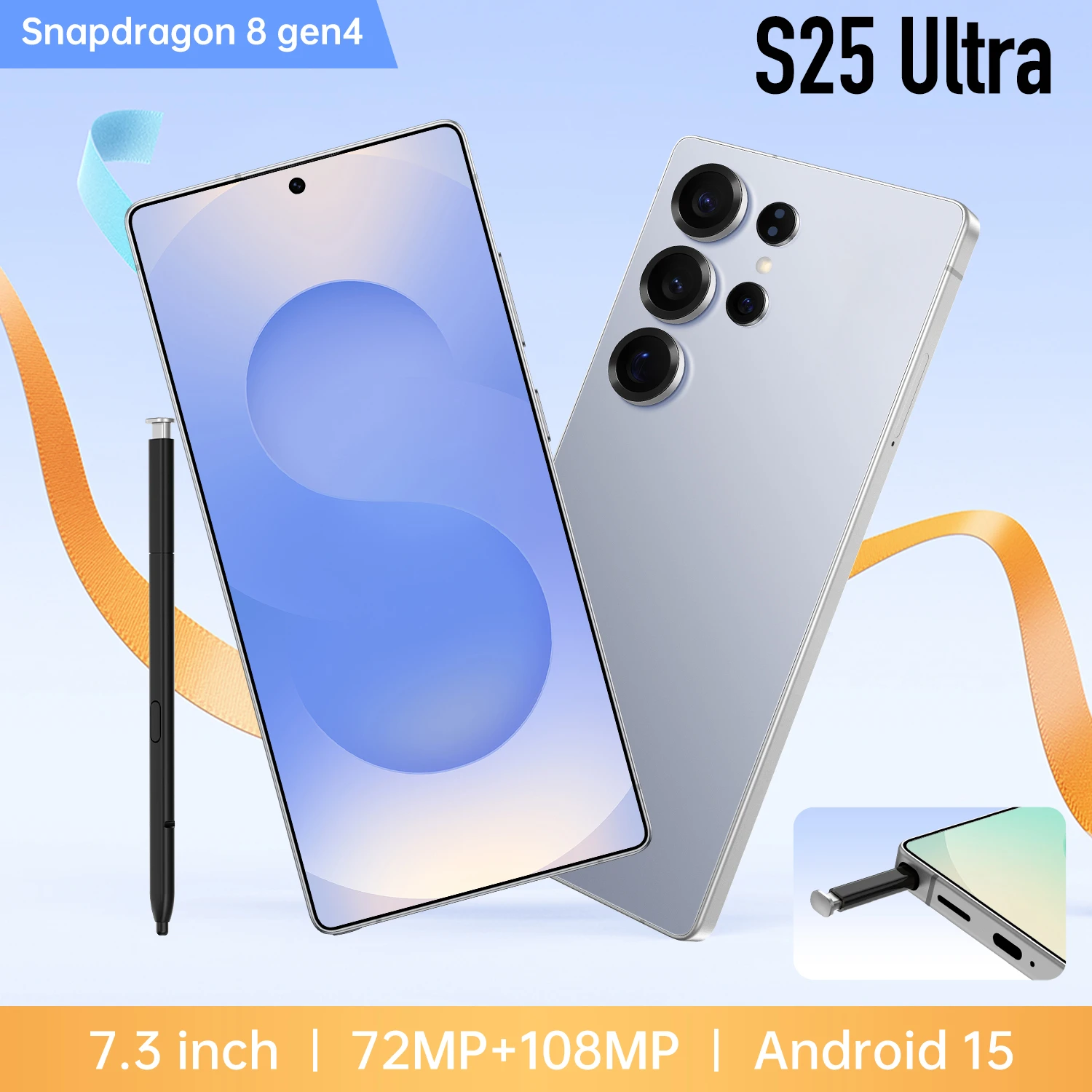 New S25 Ultra 5G Smartphone with 7.3-Inch HD Screen 16GB+1TB Large Memory 108MP Rear Camera Spanish Operating Language - Image 4