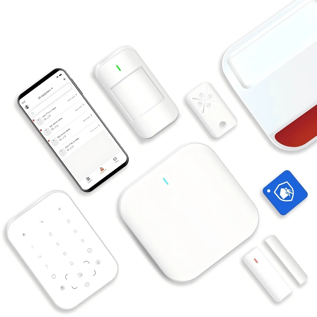 LHD8100 Wireless Home Alarm System 868mhz Anti GSM Jammerr Smart Alarm With Mobile Smart Alarm System Home Security with Camera - Image 2