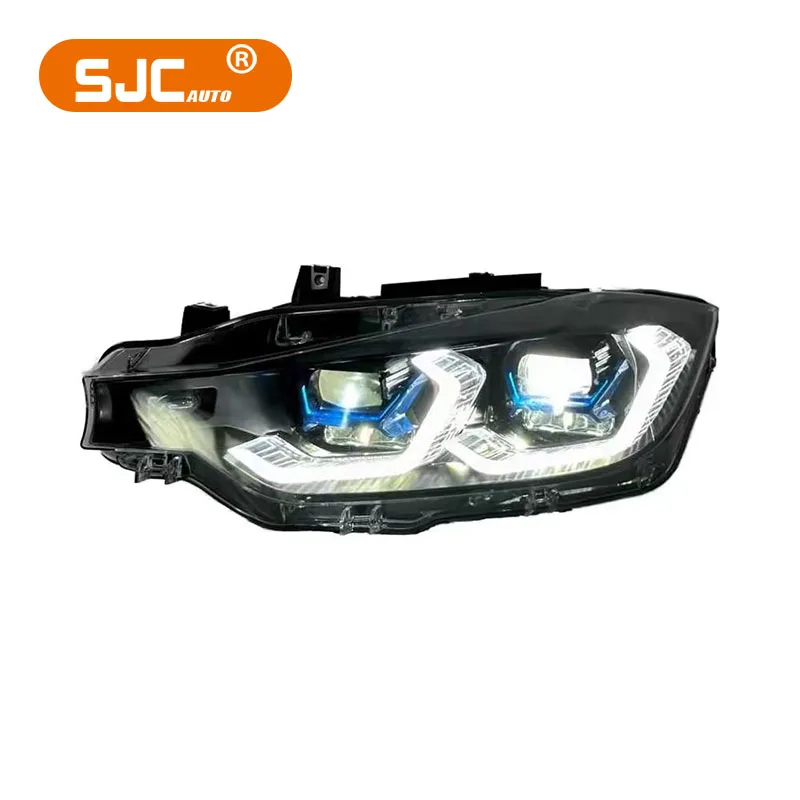 SJC Laser Double Color Headlights for BMW 3 Series F30 F35 Upgrade to X5 Style Laser Headlights Front F30 Headlight - Image 3