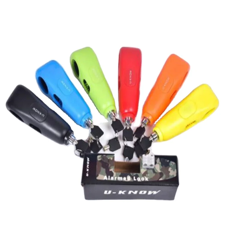 YH2149 Safety Brake Alarm Grip Lock Scooter Handlebar Lock Pack of 10