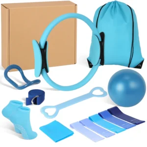 Better Yoga Pilates Kit Home Workouts with Yoga Ball Figure Resistance Band Pilates Bands & Accessories Pilates Ring