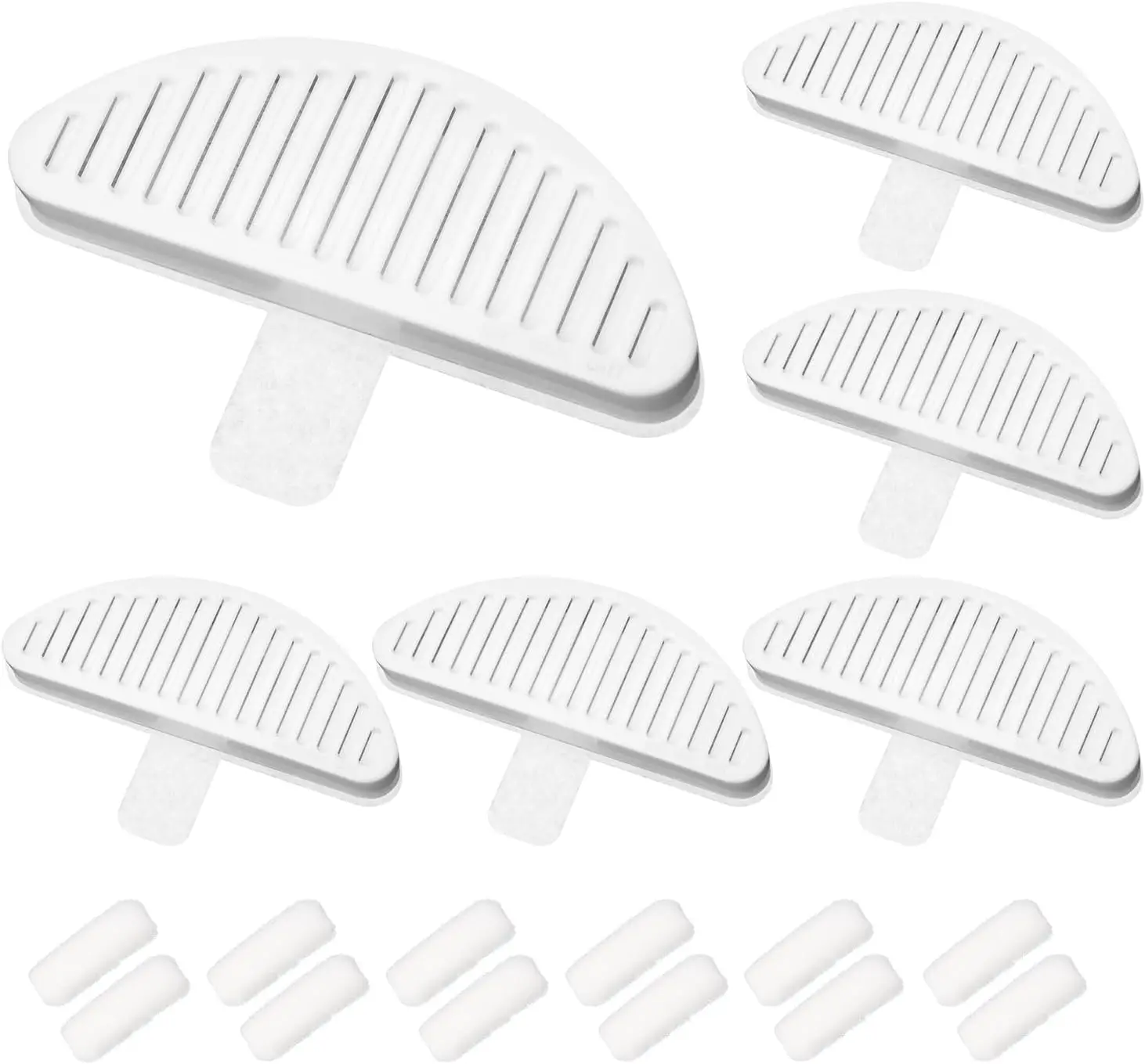 Cat Water Fountain Filters for Wireless Operated 67oz Pet Fountain Filters with 12 Sponges Replacement for Uahpet Pack of 30