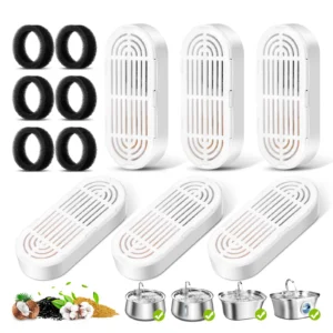 6 Pack Filters Sponges for Automatic Pet Water Fountain Filter s and Dogs