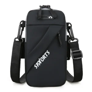 PU Material Shockproof Zipper Closure Winter Mobile Phone Bag Sports Running Multifunctional Portable Crossbody Fashionable