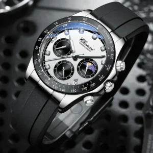 Custom logo Multifunction Men Watch Silicone Band Waterproof Luminous Calendar Quartz Watches Mens Casual Sport Wristwatches