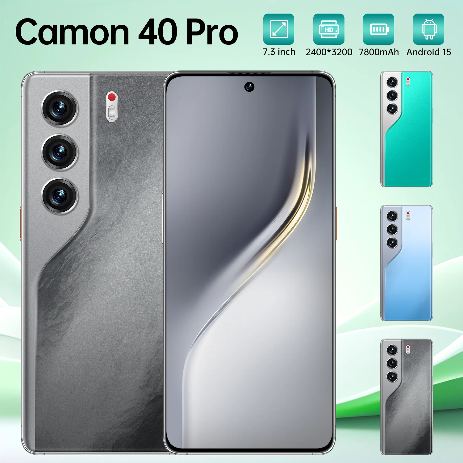 16GB+1TB Camon 40 Pro 5G Smartphone Unlocked 4G/5G 6.8inch Dual Card Mobile Phone 108MP Rear Camera HD - Image 2