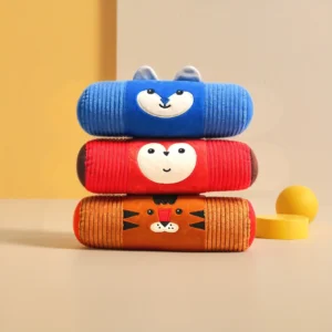 High Quality Custom Pet Cat Dog Toy Stuffed Tiger Fox Pillow Plush Squeaky Luxury Durable Interactive Pet Dog Chew Toys for Dogs Pack of 20