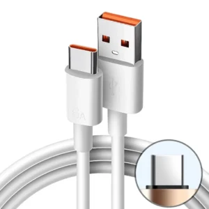 1M Mobile Phone Super Charger Cable USB C Cable Super Fast Charging Cable USB a to Type C Wire Mobile Phone Data Cord Pack of 100