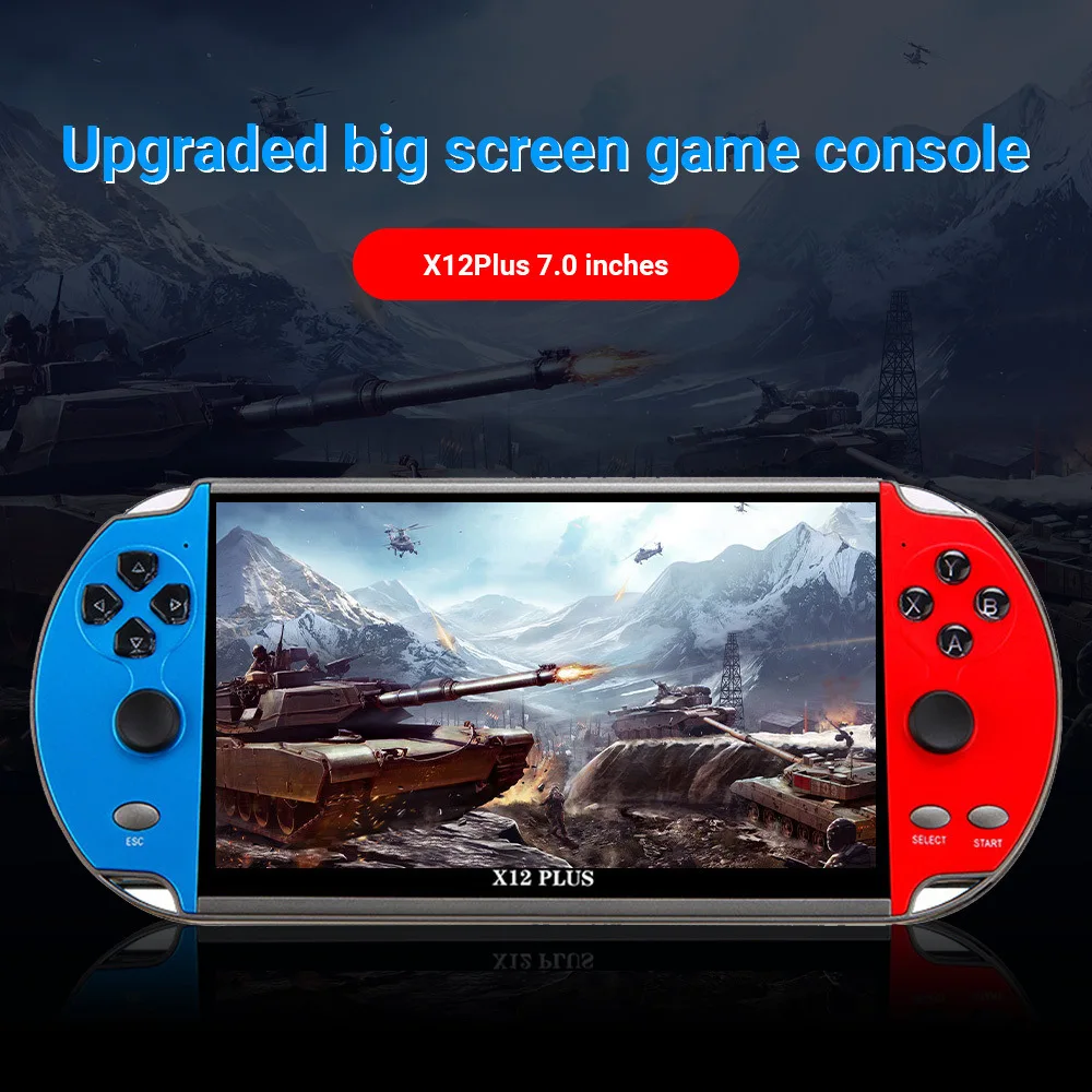 7-inch High-definition Large Screen X12 PLUS Dual Joystick Handheld Game Console with Big Battery and Linux for Children - Image 4