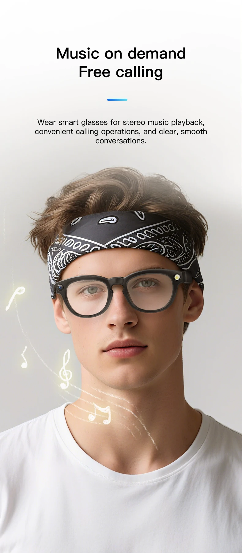 AI Smart Glasses 8MP HD Video & Photo with EIS, Auto-Tinting Lenses, Real-Time Translation, Bluetooth Pack of 2 - Image 4