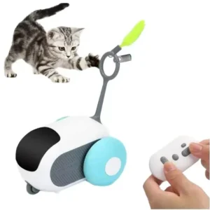 Interactive Funny Remote Control Car Smart Teaser Rotate Cat Toys Automatic Intelligent Rolling Remote Control Dual Mode