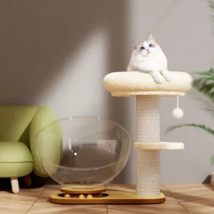 Multi Level Classic Luxury Cat Tree House & Scratching Toy Sisal Rope Cat Tower Carton Packaging Cat Climbing Frame Pack of 3