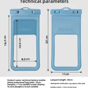 Wholesale Waterproof Mobile Phone Cases Bags Transparent Protective Cellphone Cover Pouch for Swimming Mobile Phone Accessories Pack of 10