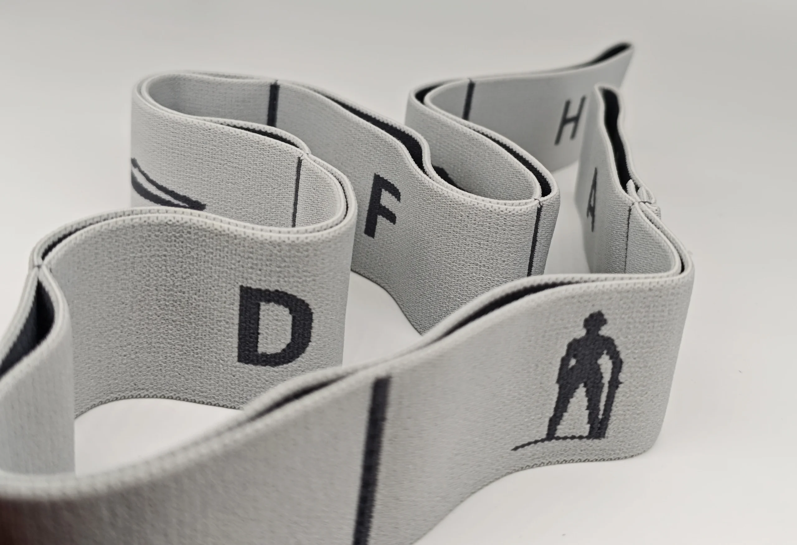 Small polyester Woven Yoga Exercise Band 8 Circle Elastic Fitness Band With Webbing Material yoga strap Pack of 30 - Image 3