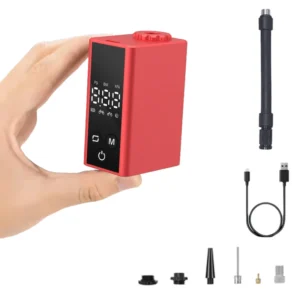 Bike Pump Portable Mini Electric Air Pump 150PSI Tire Inflator Car Bike Motorcycle Bicycle Pump With LCD Type-C Display