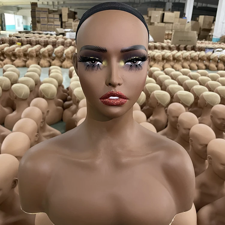 Mannequin Wig Heads Wig Display Mannequin Head with Make up Wholesale Female Mannequin Head for Wig Display