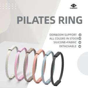 Factory Direct Sale Low MOQ Foldable Pilates Ring New Product Yoga Pilates Exercise Auxiliary Equipment Silicone