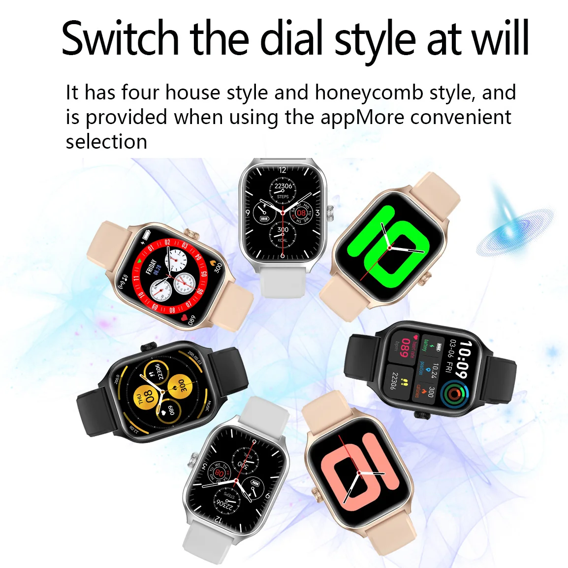 MVP-190 Android Smart Watch 2.3 Inch HD TFT Display Music Player Answer Call Multi-Sport Tracker Fitness Tracker IP67 Waterproof Pack of 20 - Image 3