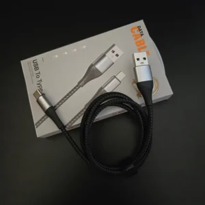 Spot New Products Arriving Ultra Thin Bend Fold Resistant Nylon Braided USB a to USB Type C Cables Pack of 100