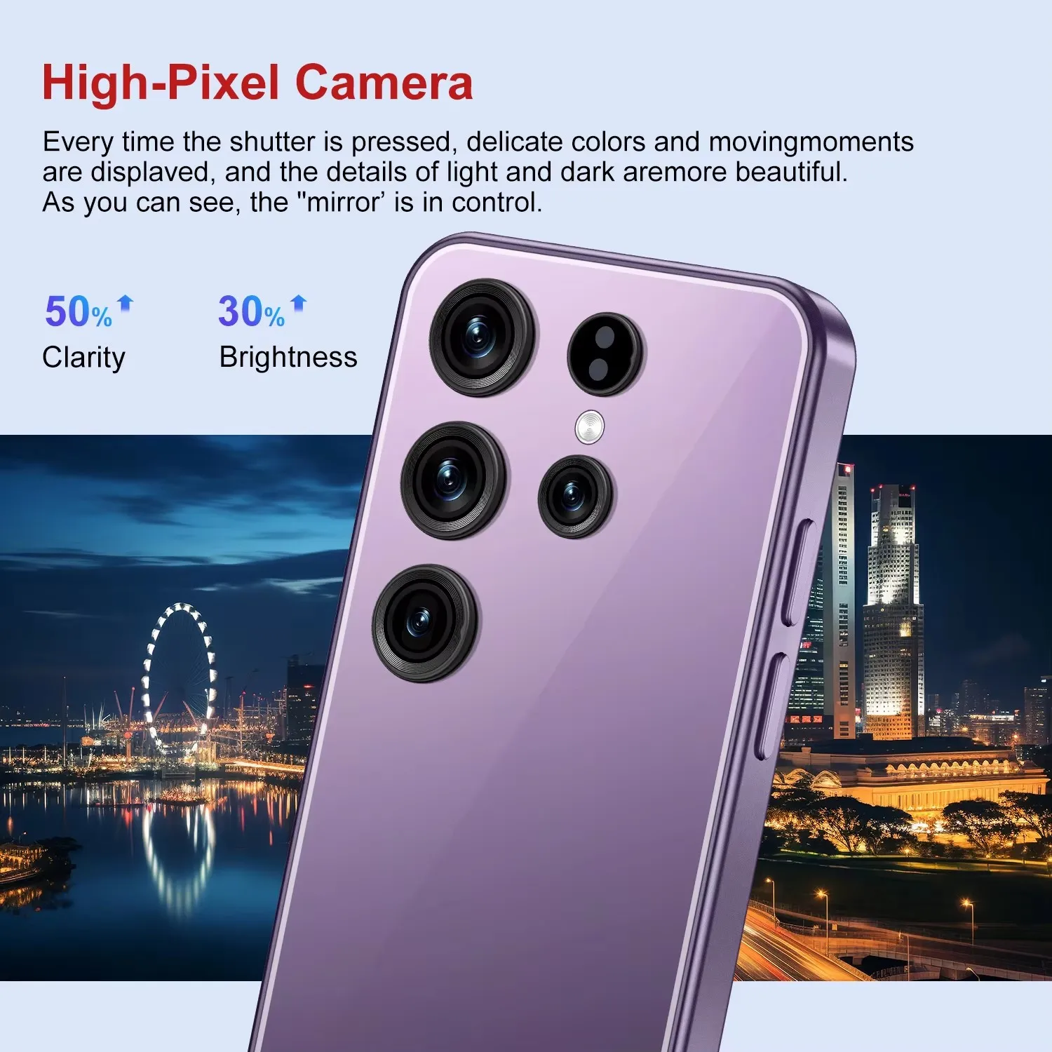 Smooth Scrolling New Unlocked S24 Android Mini Phone LTE 4G+64G HD LED Dual Core 90Hz 4000mAh Battery Cellphone Global - Image 2