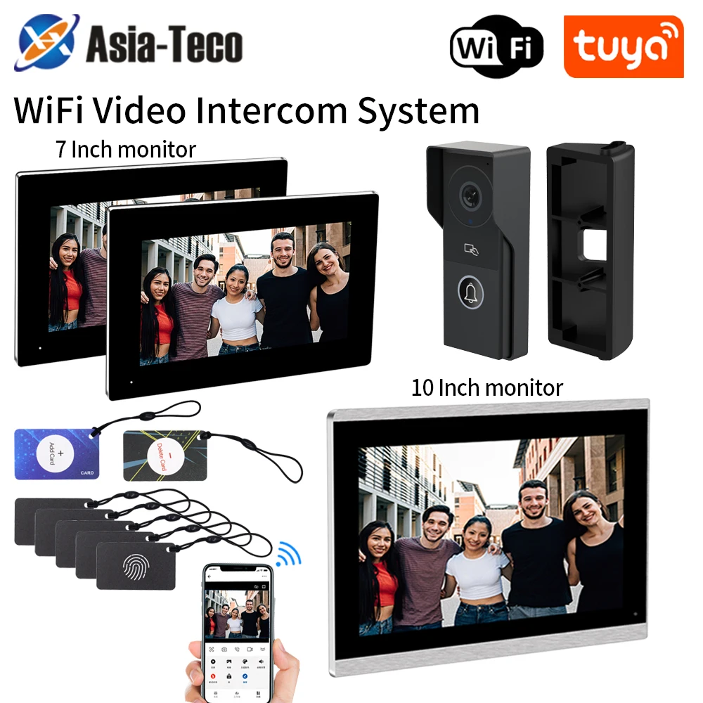 7/10 Inch Tuya Wifi Video Doorbell Video Intercom Rainproof Camera Visual Intercom Two-way Audio Remote Unlock Video Door Phone - Image 2