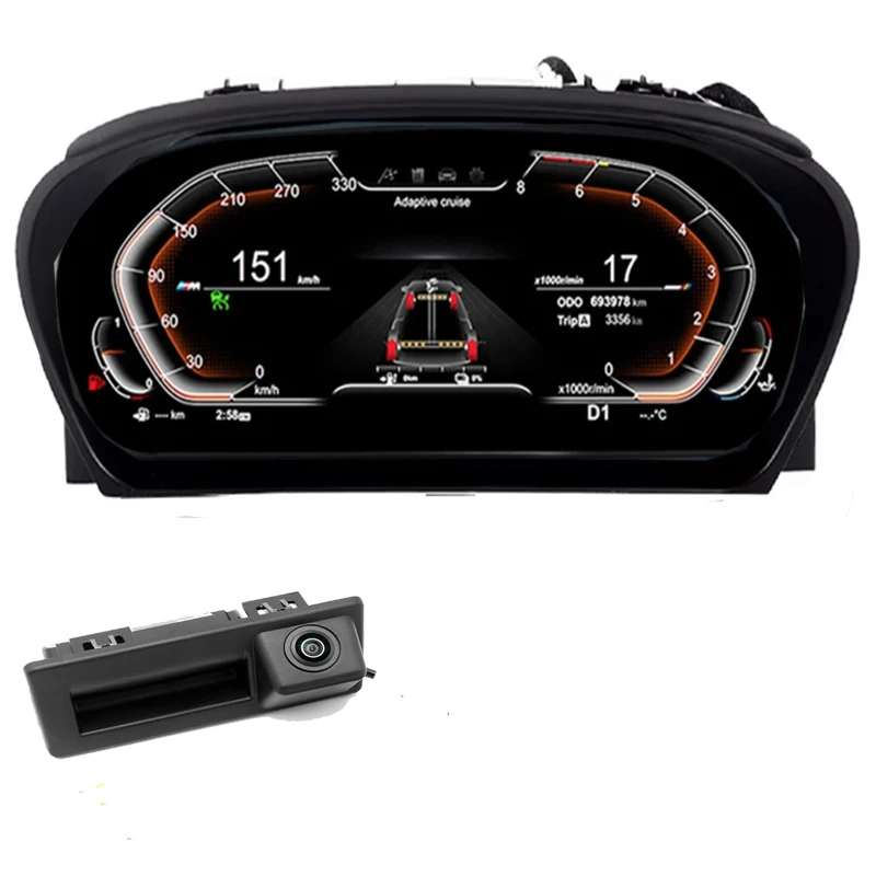12.3'' Digital LCD Dashboard for BMW X6 E71 E72 New Cluster Instrument Cockpit Speedometer Head Display