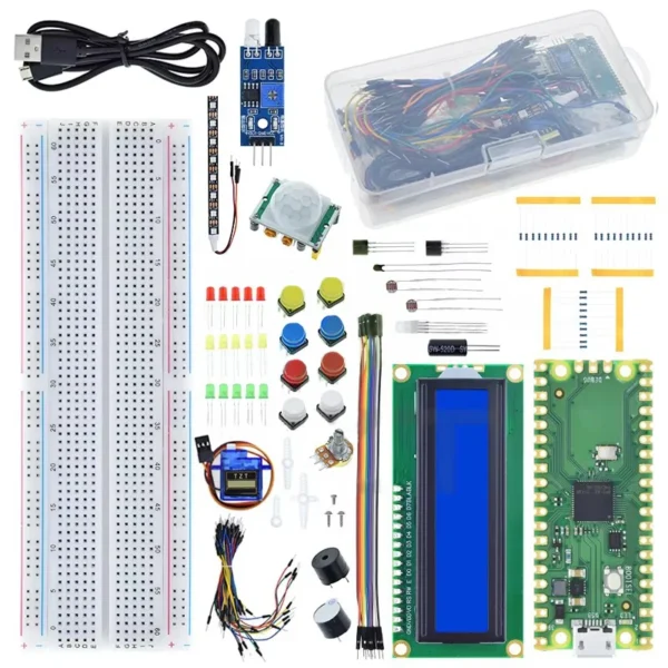 development boardfor micro python,for raspberry pi... Starter Kit For Raspberry Pi Pico Development Board Breadboard LCD ...