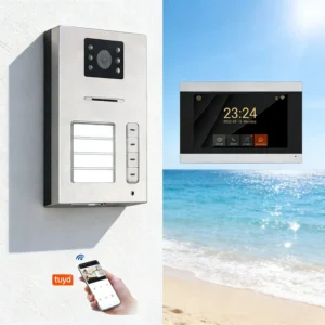 Modern Design With WiFi Video Doorbell for 4 Wire Intercom System in Industrial Factory Entrances