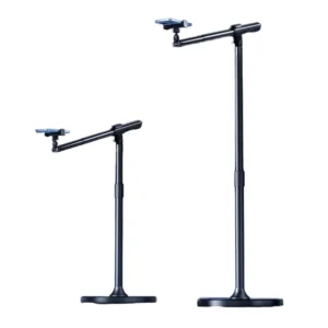 Feixiang B21 Heavy Duty Tripod with Handle 26cm Base & Cold Shoe for Mic/Light Accessories 2.21kg Mobile Phone Holder