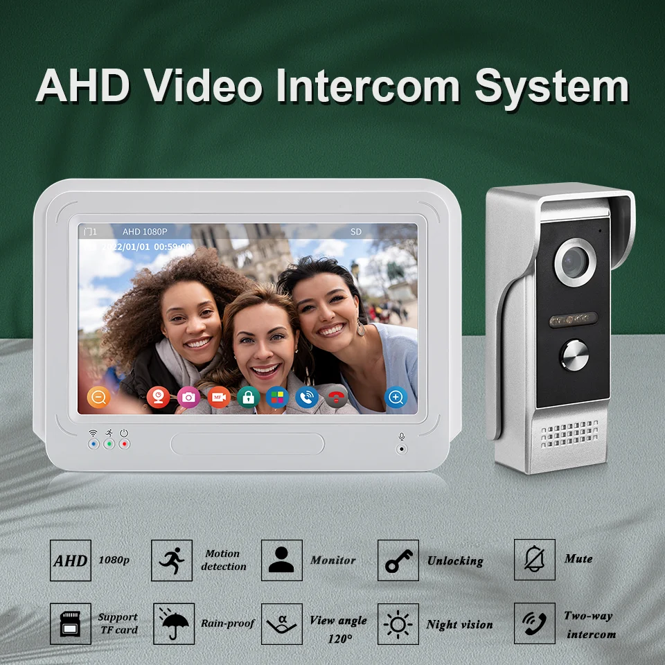 XINSILU AHD 1080P WIFI Tuya Smart Video Intercom Doorbell System Support PIR Motion Detection Function Video Door Phone - Image 2