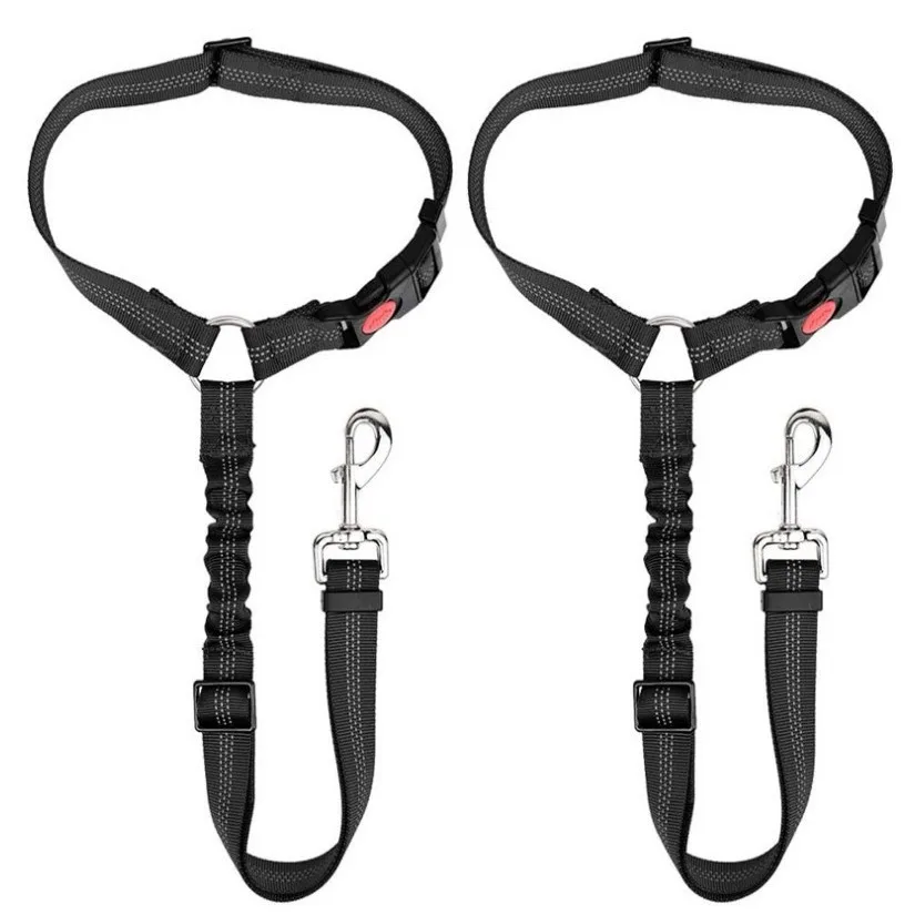 Reflective Dog Safety Belt Retractable Elastic Rope OEM ODM Supplier Luminous Cat Traction Rope Customizable Pet Accessories Pack of 3