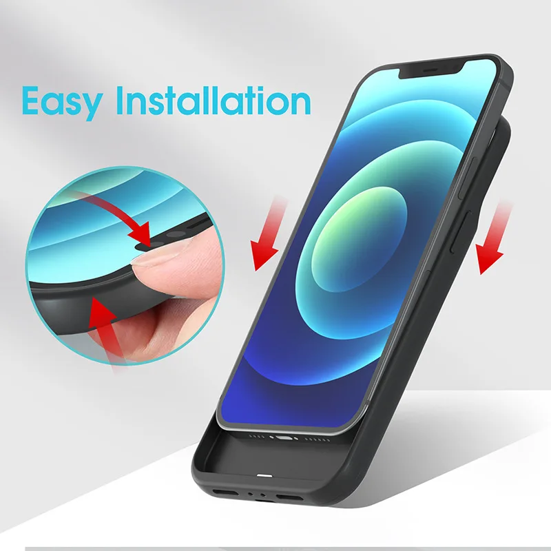 Top Deal 16 15 14 Pro Max Mini Battery Case 6800mAh Rechargeable Portable Battery Wireless Power Bank Case for iPhone 17 Pack of 10 - Image 3