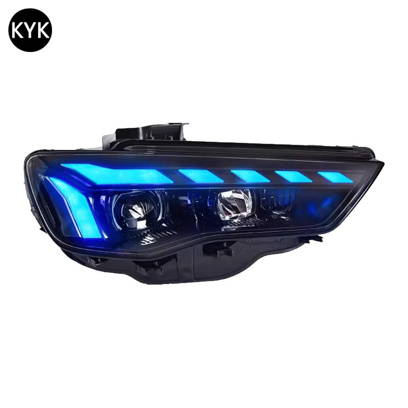 For Audi A3 Headlights Sportback Limousine 2013 2014 2015 2016 Car Accessories LED Headlight Upgraded Light DRL Head Front Lamp Pack of 2 - Image 2