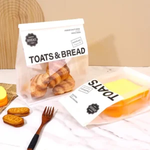 Hot Selling Eco-Friendly Degradable Moisture Proof Stand Pouch Bread Baking Packaging Bags Kraft/PET/CPP Material-Manufacturer