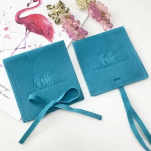 Eco Custom Logo Suede Microfiber Bag With Jewelry Insert Pad Packaging Earring Display Cards Gift Bag Jewelry Pouch Velvet Cheap