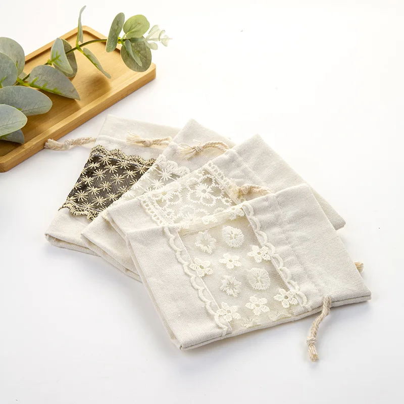 Custom Pattern Durable Birthday Gift Present Drawstring Bag Small Storage Bag with Double Drawstrings Pack of 50 - Image 2