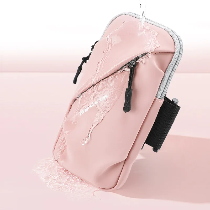 Sports Running Mobile Phone Arm Bag for Women & Men Breathable Waterproof PU Zipper Closure Outdoor Fitness Cycling Arm Sleeve Pack of 10 - Image 4